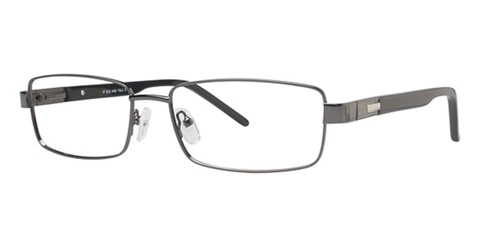 A pair of Vivid Big And Tall 5 eyeglasses with matte gunmetal rims.