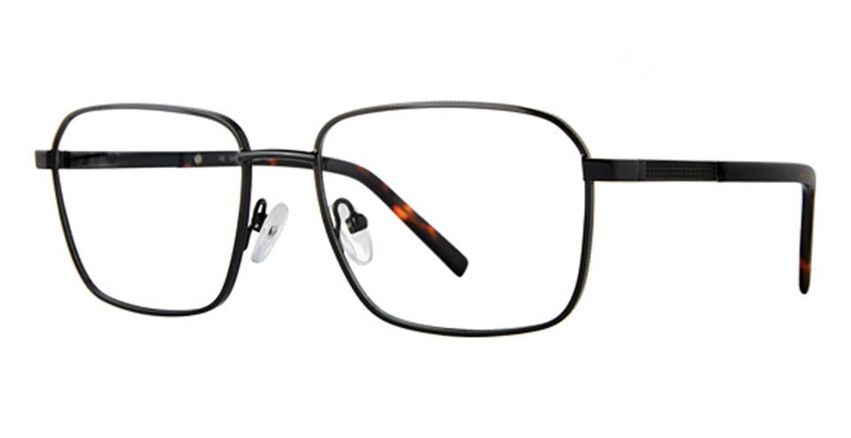 A pair of black framed Vivid Expressions 1135 glasses with durable metal frames.