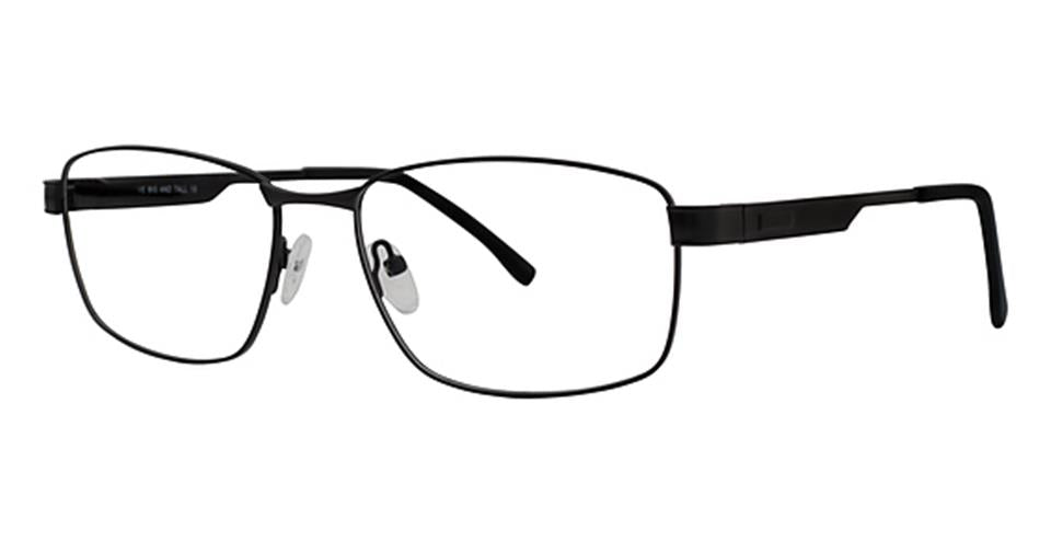A pair of black eyeglasses featuring a durable metal frame, Vivid Big And Tall 16, perfect for those seeking refined eyewear.