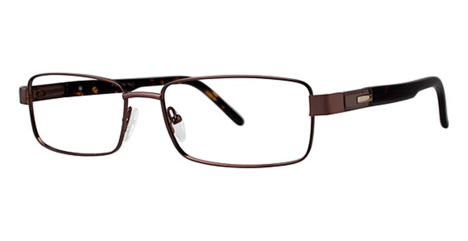 A close-up of a pair of Big And Tall 5 glasses by Vivid, featuring a chic matte gunmetal finish.