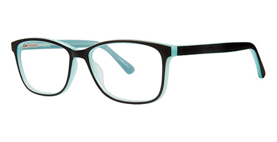 The Vivid Metro 30 glasses feature a pair of black and blue glasses with durable plastic frames and a spring hinge design.