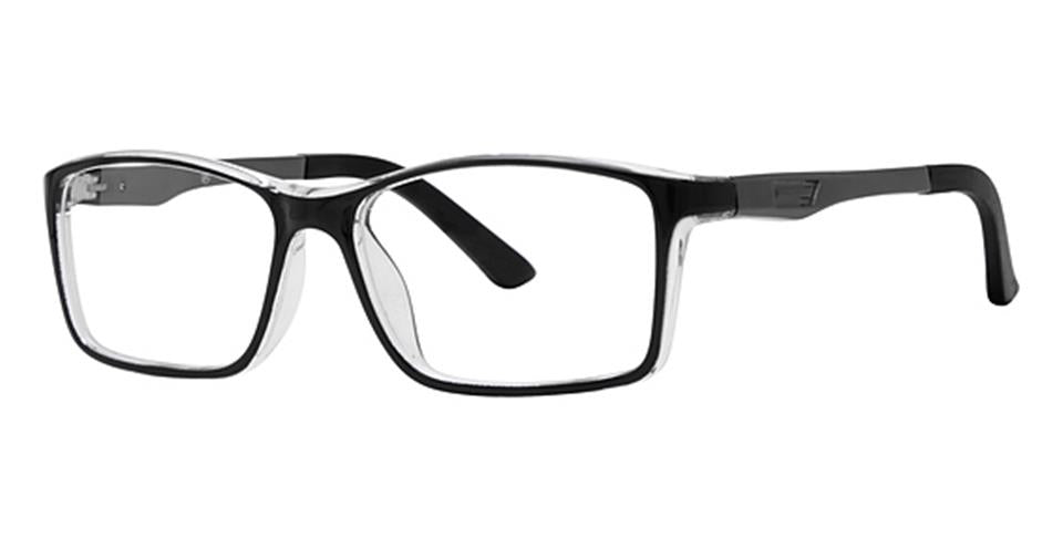 Discover the Vivid Metro 44 glasses, a sleek pair of black eyeglasses featuring durable plastic frames, perfect for those seeking contemporary eyewear with both style and resilience.
