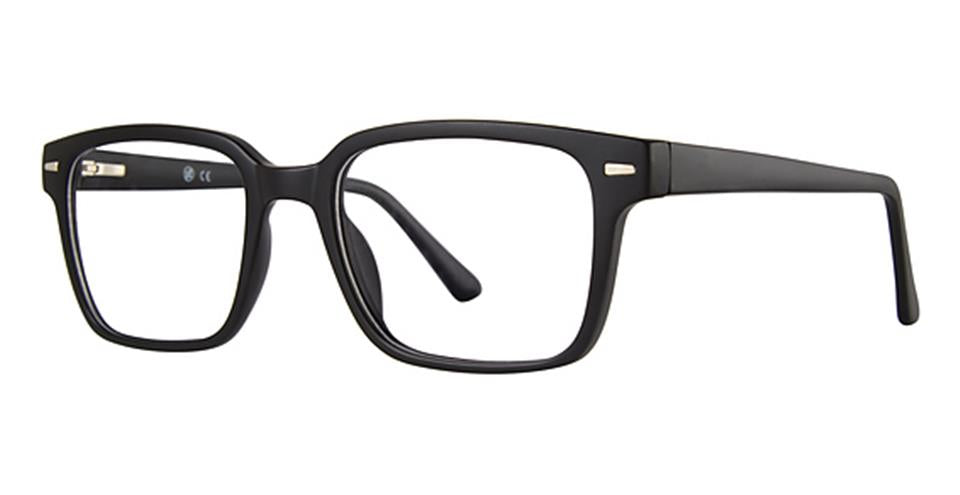 The Vivid Metro 56 black eyeglasses boast a contemporary design with sleek black rims, making them captivating eyewear for any fashion-forward individual.