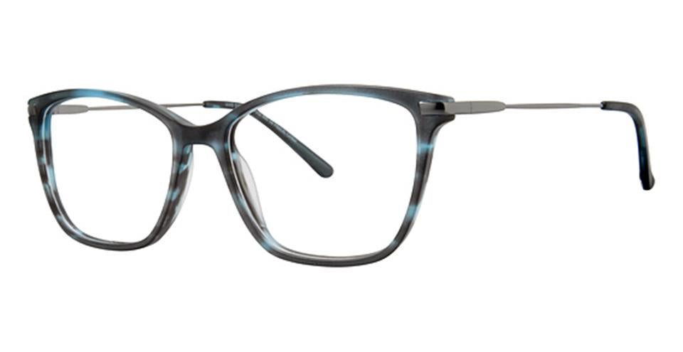 A pair of Vivid CompuSpecs 895 rectangular eyeglasses with a dark gray frame and thin metal arms. The frame has a subtle pattern with hints of lighter gray, and the temples are black with a gentle curve at the ends.